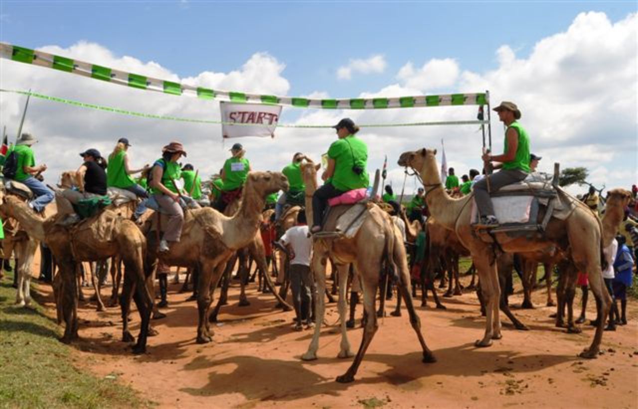 Every August, the International Maralal Camel Derby takes place in the Samburu region of Kenya. It's mainly a sports competition between both professional and amateur camel jockeys.