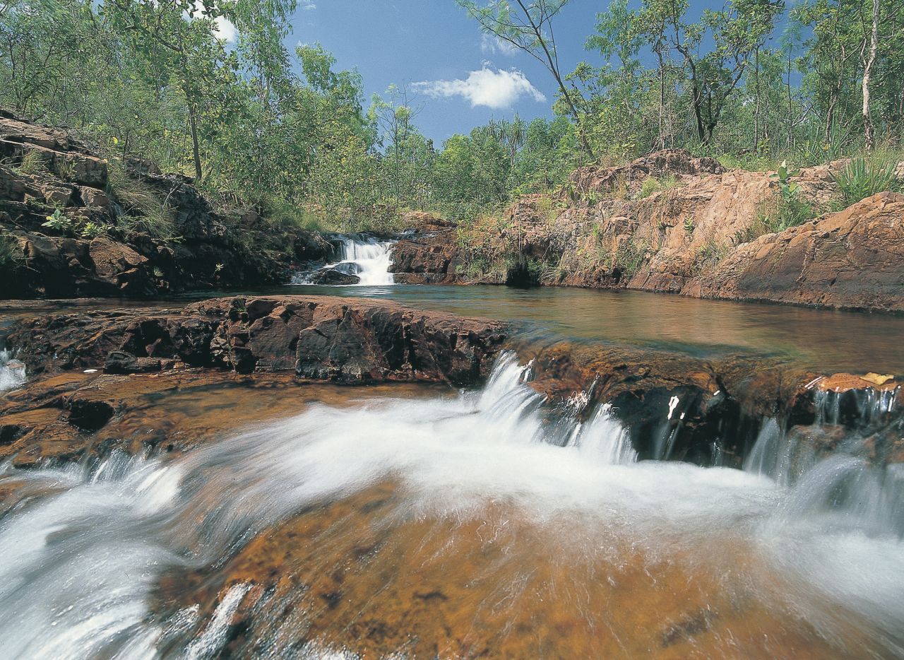 "Kakadu's little brother" is one of the best places in the Top End for bushwalking and swimming in croc-free pools. A two-hour drive from Darwin, Litchfield is also more accessible than Kakadu during the wet season.