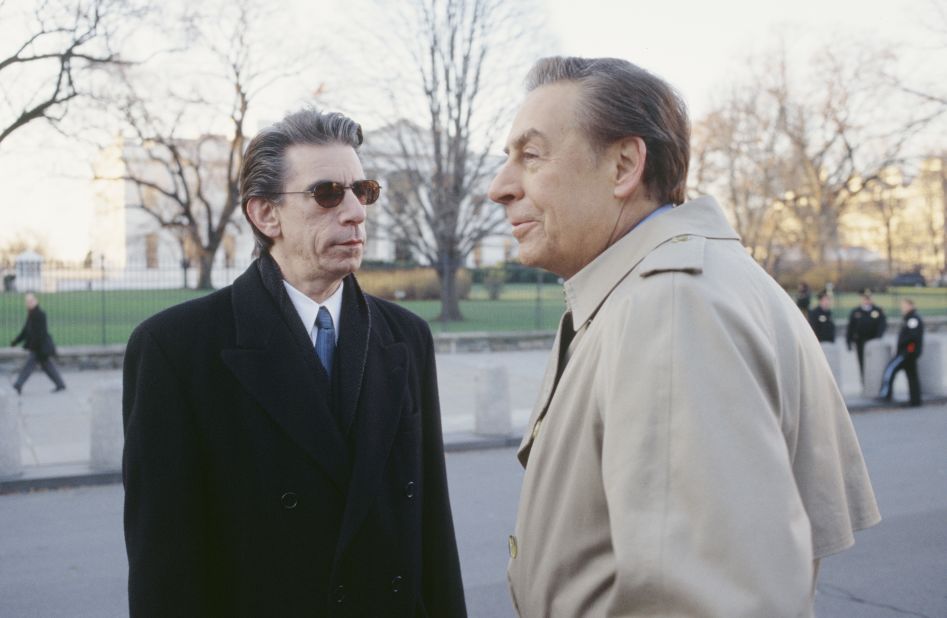 Here Munch, left, appears on an episode of the original "Law & Order" series in 1999 opposite Detective Lennie Briscoe (played by the late Jerry Orbach).