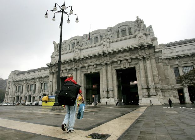 The spectacular Milano Centrale is the main railway station of Milan, Italy. Furnished with 11,000 cubic meters of marble flooring and home to an array of stone sculptures, the 82-year-old terminus is as much a cultural destination as it is a transit hub. 