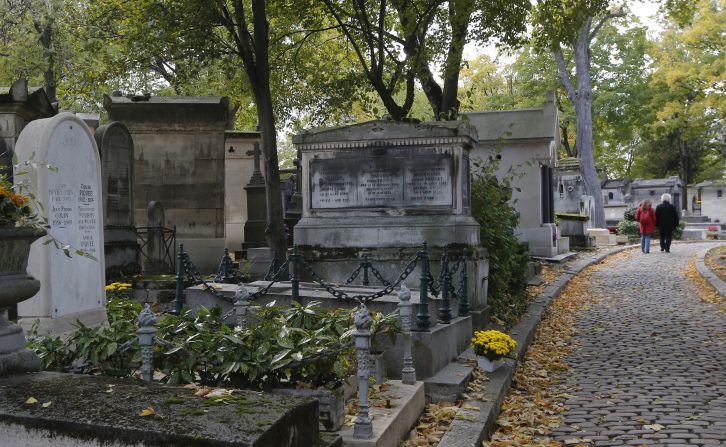 Established by Napoleon in 1804, Père-Lachaise has many famous permanent residents, including Marcel Proust, Oscar Wilde and Jim Morrison.