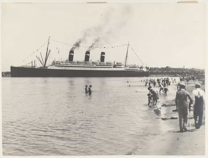 Here, the SS Belgenland sets off from Antwerp. A quarter of all Red Star Line passengers to North America were Jewish, and Fuentes says the company played an integral role in helping to save her family from the Nazis. 