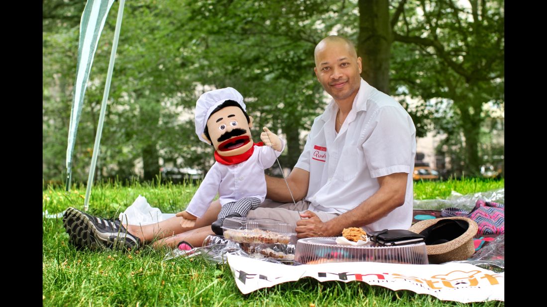 "Just to let you know, I'm out here promoting my company. I know you wanted my photo because you thought I was a grown-ass man sitting around with a puppet."