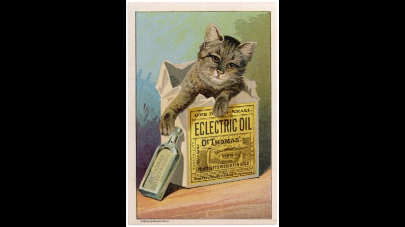 <a href="http://ead.lib.virginia.edu/vivaxtf/view?docId=vt/viblbv00404.xml" target="_blank" target="_blank">Dr. Thomas' Eclectric Oil</a> was possibly the most over-achieving of all home remedies. It claimed to be able to cure anything from toothaches and earaches to lameness and deafness. And it only <a href="http://digital.lib.ecu.edu/20920" target="_blank" target="_blank">cost 50 cents a bottle</a>.