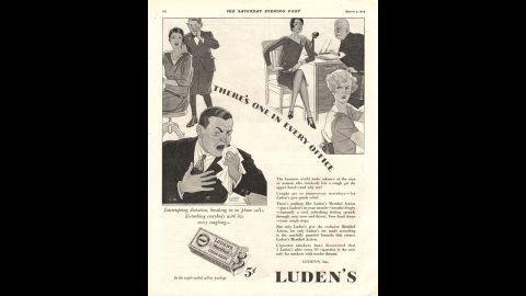 In the 1930s, Luden's advertised their cough tablets as "quick relief" for annoying hacking. Luden's is <a href="http://ludens.com/en/Products.aspx" target="_blank" target="_blank">still a cold remedy company</a>, although their drops are now marketed to soothe sore throats.