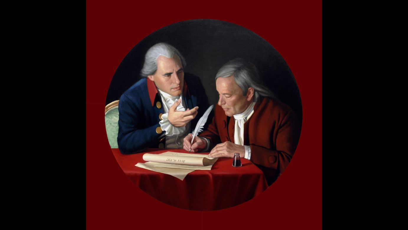 Connecticut delegates Roger Sherman, left, and Oliver Ellsworth drafted the Great Compromise, a plan for congressional representation, in 1787. Without this, there likely would have been no Constitution. Many more compromises have followed in U.S. political history. 