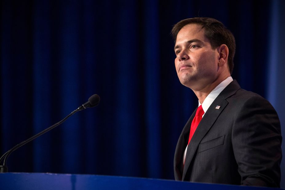 Sen. Marco Rubio announced his bid for the 2016 presidency on Monday, April 13, a day after Hillary Clinton, with a rally in Florida. He's a Republican rising star from Florida who swept into office in 2010 on the back of tea party fervor. But his support of comprehensive immigration reform, which passed the Senate but has stalled in the House, has led some in his party to sour on his prospects.