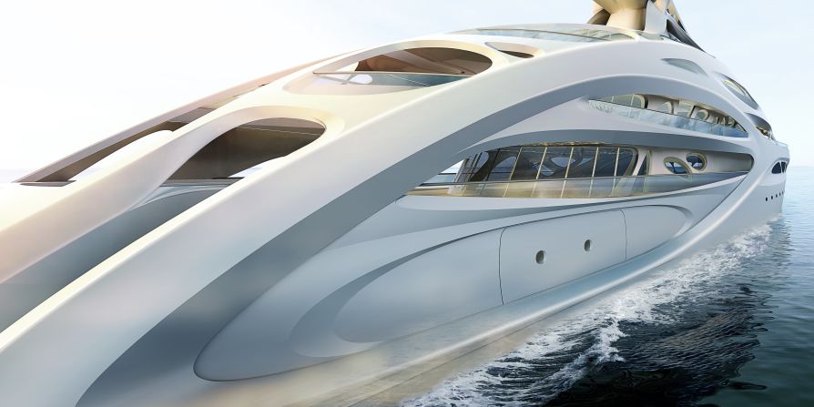 <strong>JAZZ, designed by Zaha Hadid</strong><br /><br />When it comes to celebrity architects, they don't come much bigger than the Pritzker Prize-winning <a href="index.php?page=&url=http%3A%2F%2Fwww.zaha-hadid.com%2F" target="_blank" target="_blank">Zaha Hadid.</a><br /><br />The Iraqi-born Briton is perhaps better known for creating London's Olympic Aquatic Center, Rome's contemporary art museum MAXXI, and Beijing's mammoth shopping hub SOHO, rather than boats.<br /><br />But that didn't stop her also turning her hand to the water, in these futuristic concepts for German superyacht builders <a href="index.php?page=&url=http%3A%2F%2Fwww.blohmvoss.com%2Fen%2F" target="_blank" target="_blank">Blohm+Voss.</a><br /><br /><a href="index.php?page=&url=http%3A%2F%2Fedition.cnn.com%2F2013%2F11%2F01%2Fsport%2Fzaha-hadid-architect-profile-superyacht%2Findex.html%3Firef%3Dallsearch">Read more: 'Zaha Hadid: Would they still call me a diva if I was a man?'</a>