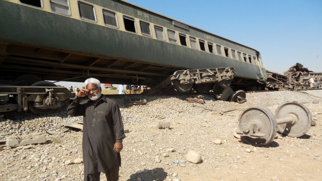 Authorities suspended train service after the attack, which also damaged the rail tracks.