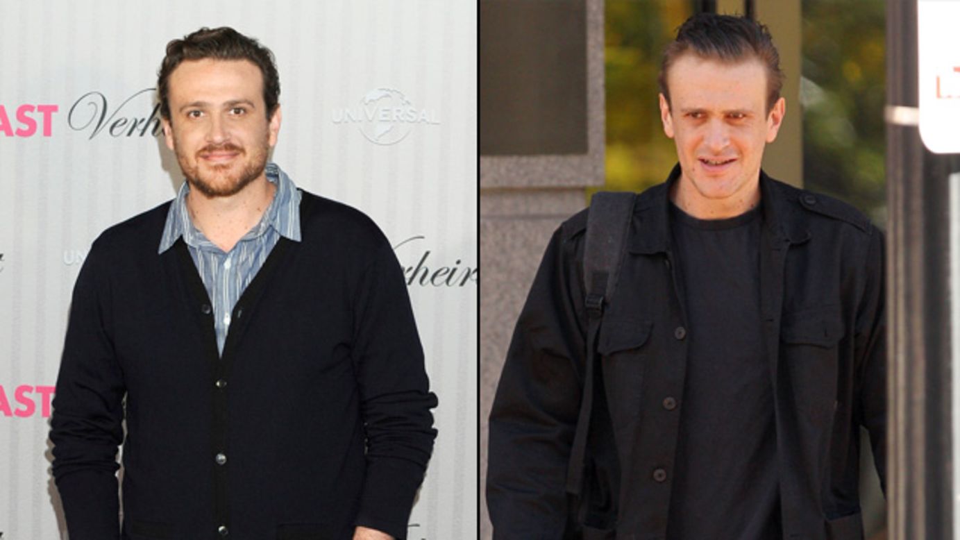 Jason Segel worked hard to shed weight for his role in the comedy "Sex Tape," which also stars Cameron Diaz. The actor said adopting a healthier lifestyle was key.
