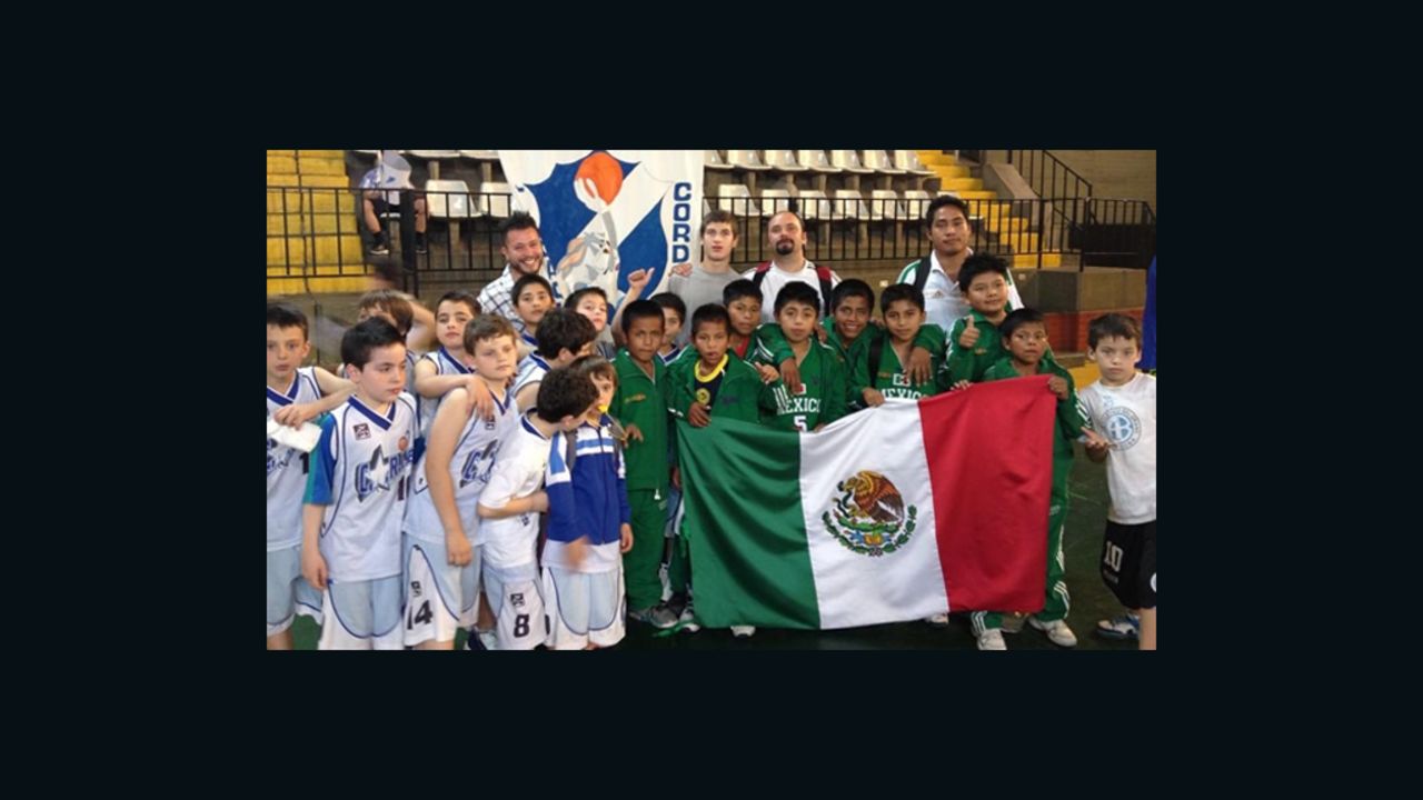 The victorious Triqui Indian boys team from Mexico, nicknamed the "Barefoot Giants of the Mountains."