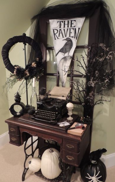 Poe was a popular theme for Halloween this year. Blogger <a href="http://ireport.cnn.com/docs/DOC-1051000">Melinda Hartzog</a>'s desk creation was inspired by "The Raven," also.