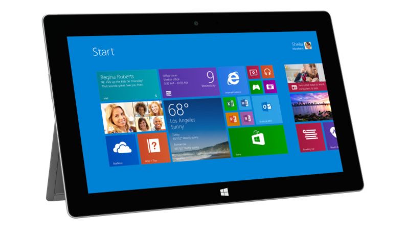 The second generation of Microsoft's tablet-laptop hybrid, the Surface 2, was rolled out for sale October 22. Starting at $449 for a 32GB model, the Surface got thinner and more powerful and added a high-definition screen. (It also got rid of the confusing "RT" at the end of its name). The souped-up Surface Pro 2 starts at $899.