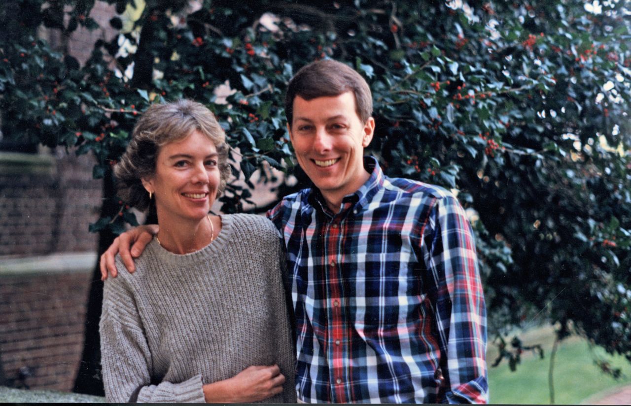 1992: Chevey and Molly at The Tuckahoe Apartments, where their mother lived during her final years.