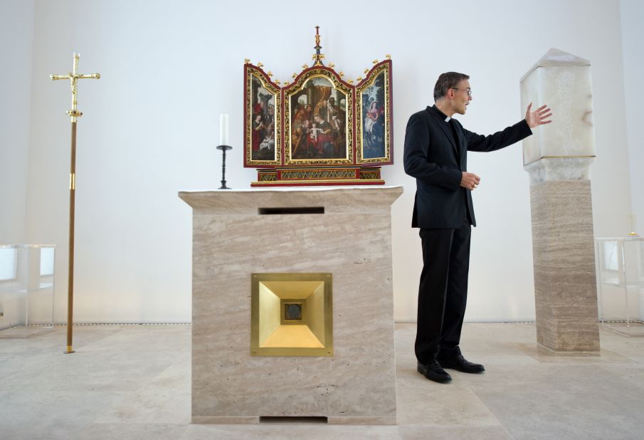 Tebartz-van Elst in his private chapel on December 12, 2012