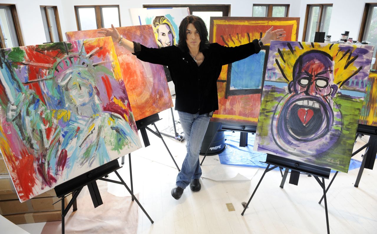 Kiss guitarist Paul Stanley also paints. Stanley, who attended New York's High School of Music and Art, became serious about his painting in the last decade or so. 