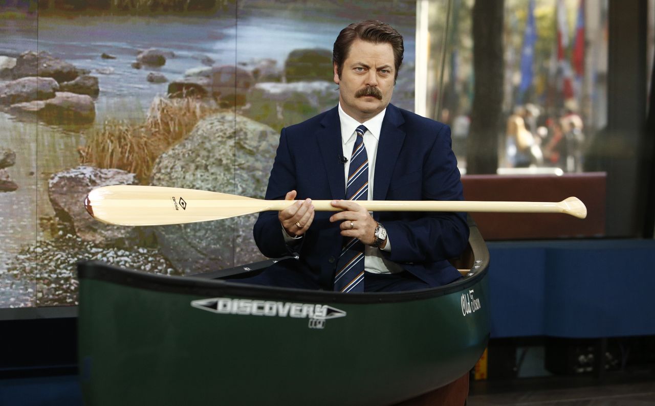 When he's not appearing on "Parks and Recreation," Nick Offerman is an accomplished woodworker; he even has <a href="http://offermanwoodshop.com/" target="_blank" target="_blank">a collective</a> devoted to the craft. 