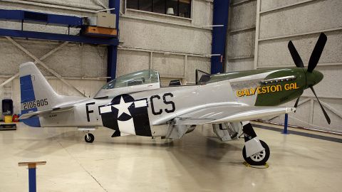 The "Galveston Gal", a TF-51 training varient of the P-51 Mustang fighter aircraft, (seen in this photo from September 2011) crashed.