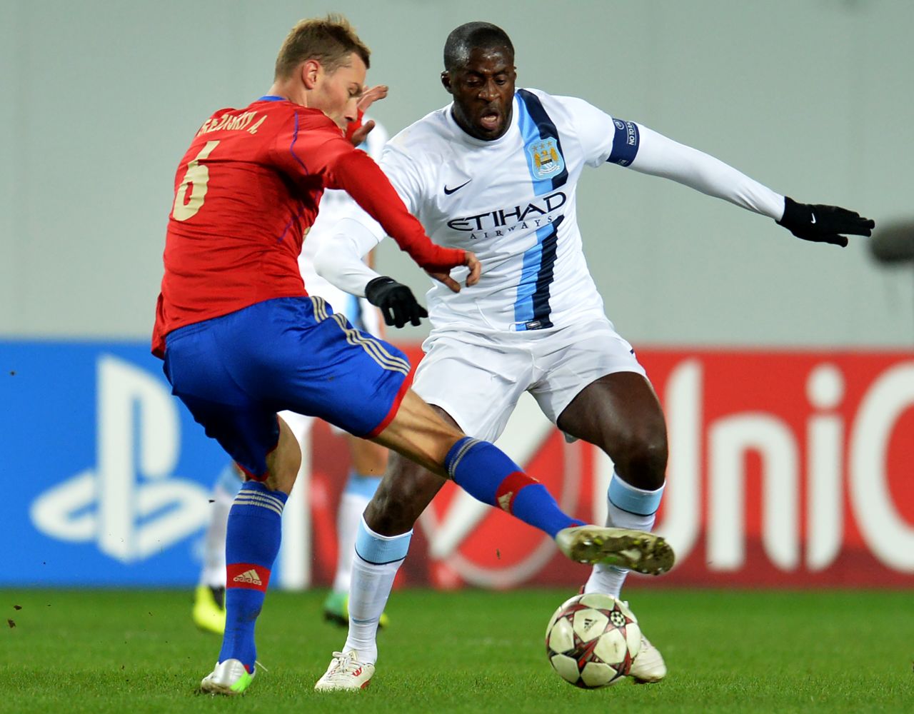 Manchester City's Yaya Toure says he was subjected to "monkey chants" during a European Champions League match against CSKA Moscow in 2013.