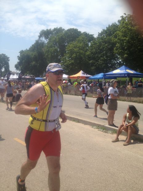 Completing a half Ironman in July was Hyatt's proudest accomplishment to date. "When you get to that finish line ... it brought tears to my eyes," he said. "At the same time, it was a stark reality that I'm only at half of where I need to be."