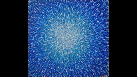 Kobina Nyarko: "Spread," 2007. Nyarko has become well known for his paintings of countless tiny fish on large canvasses, which are reminiscent of abstract expressionism. 