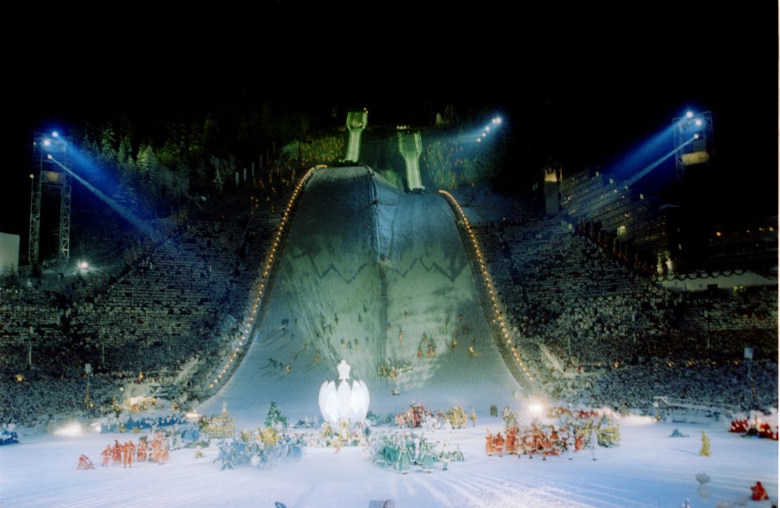 The Opening Ceremonies of the 1994 Olympics in Lillehammer, Norway.