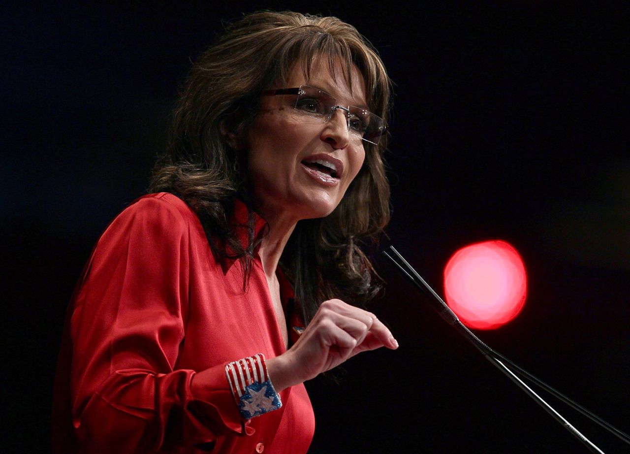 In the middle of the Republican presidential primaries in February 2012, Palin told the Conservative Political Action Conference that the party needs a candidate who "can instinctively turn right" -- a dig at eventual GOP nominee Mitt Romney.