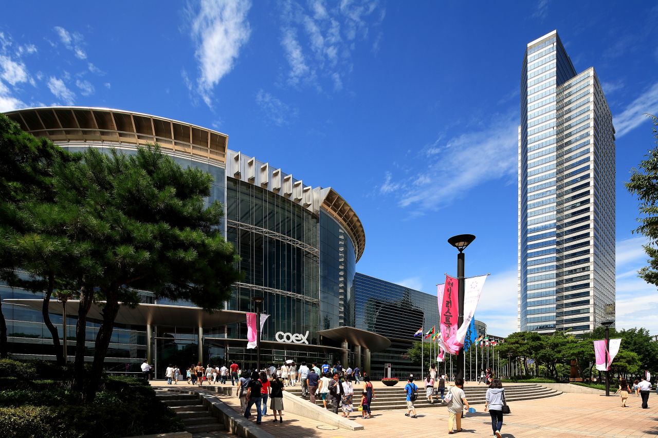 COEX convention center is the most popular venue for conferences in Seoul. It's connected to Asia's largest underground mall. 