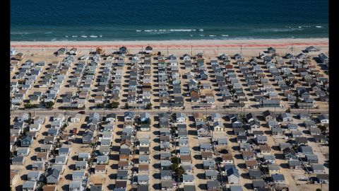  Homes in Seaside Heights, New Jersey, are shown October 21. 