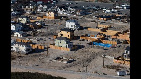 New homes are going up among vacant lots in Breezy Point on October 21. 
