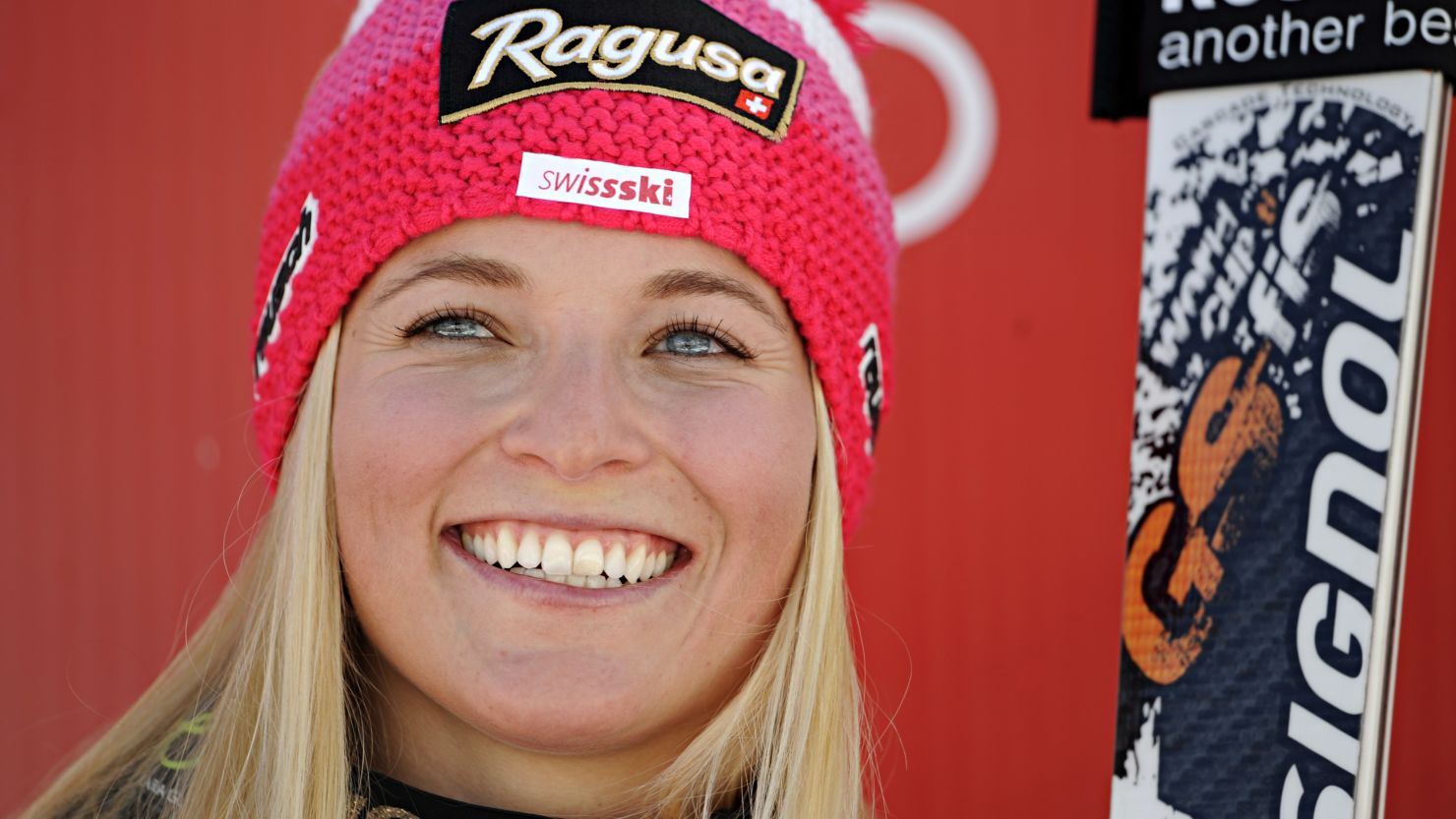 Lara Gut won her first World Cup giant slalom race at Soelden, Austria on Saturday. 