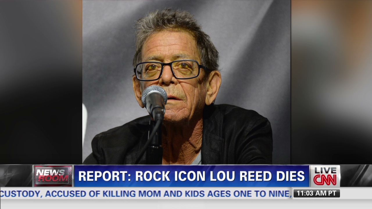 El músico estadounidense Lou Reed, fundador de Velvet Underground.