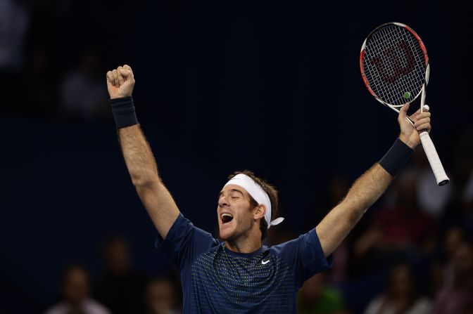 Argentina's Juan Martin Del Potro was beaten in the first London final in 2009 by Russia's Nikolay Davydenko.