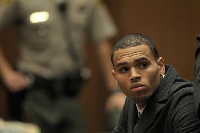 <strong>February 2013: </strong><a href="index.php?page=&url=http%3A%2F%2Fwww.cnn.com%2F2013%2F02%2F05%2Fshowbiz%2Fchris-brown-probation%2Findex.html" target="_blank">Prosecutors accused Brown of falsifying his community labor reports</a> and asked the judge to revoke the singer's probation. The prosecutor also brought up the fight with Frank Ocean, the Miami cell phone incident and Brown's "Good Morning America" tantrum. "Apparently the district attorney's office has completely lost their minds," Brown's attorney told reporters. Rihanna sat behind Brown at the February 5 hearing.
