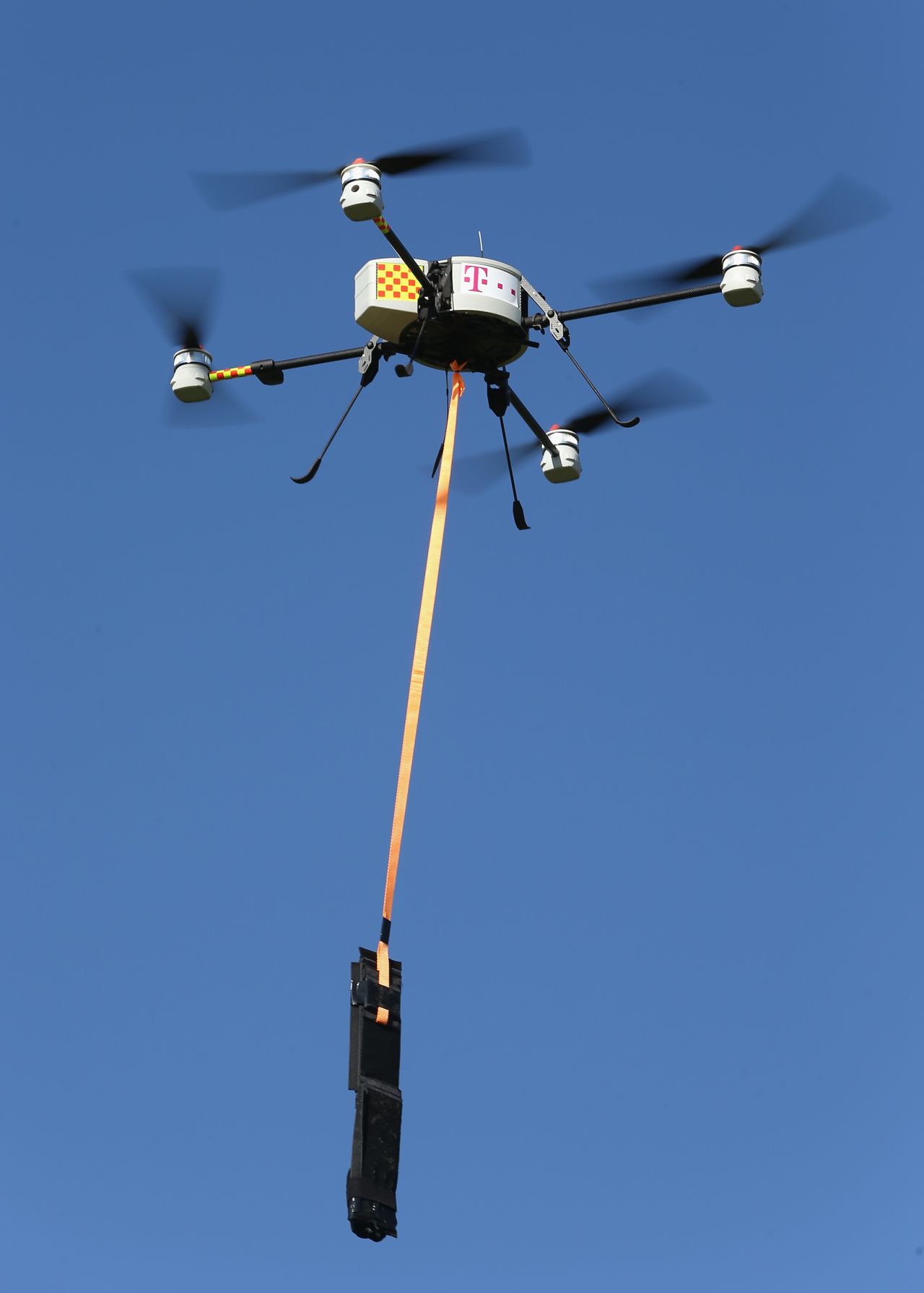 German communications provider <a href="http://www.telekom.com/home" target="_blank" target="_blank">Deutsche Telekom</a> is tired of people stealing their copper cables. So they contracted a company to tag overhead telephone cables with drones across Germany in an effort to fight theft of the cables, which has shot up in recent years with the value of copper.