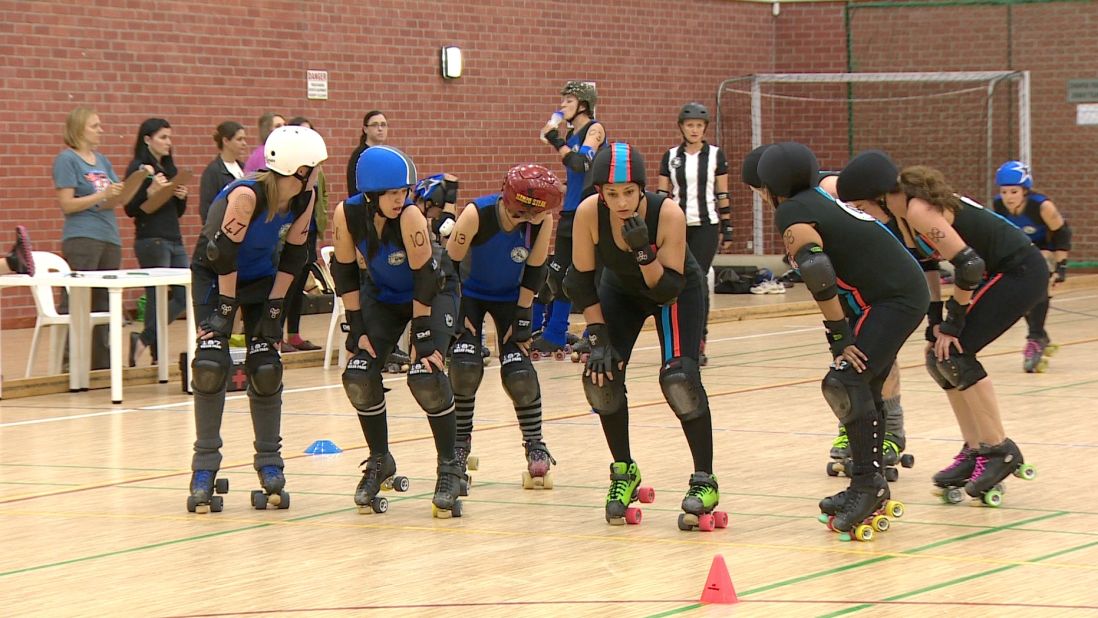 Roller derby is a sport that requires strategy, team spirit and lots of body checking.