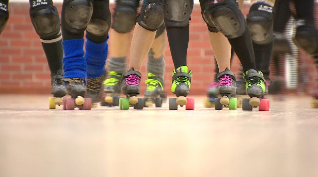 Colorful skates, ripped tights and racy outfits tend to be on display in the full-contact sport.