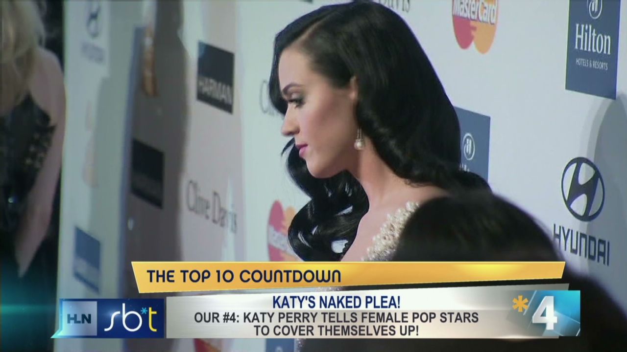 Singer Katy Perry's naked plea