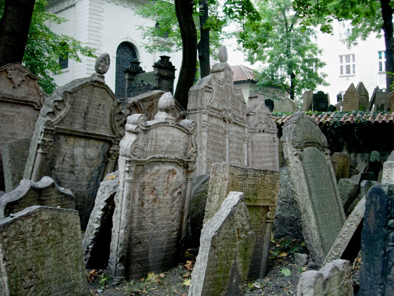 At one time, Prague required that Jews only be buried on a single city block. Now called the Old Jewish Cemetery, the burial ground was used  from the early 15th century until 1787.
