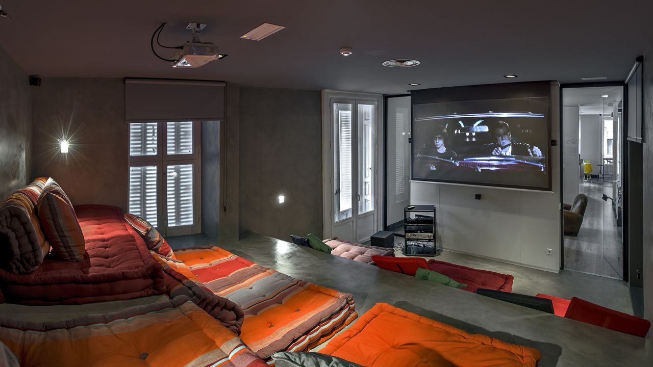 UHostel in Madrid has a private screening room