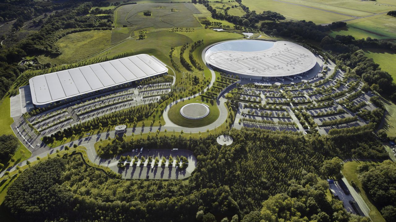 The McLaren Technology Center in Woking, England, is home to not only the company's Formula One aspirations but also to a wing of its applied technologies venture MAT.