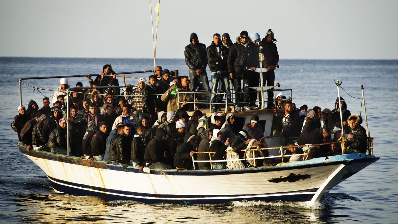 Thousands of immigrants risk their lives trying to reach the Italian island of Lampedusa in rickety, overloaded boats.
