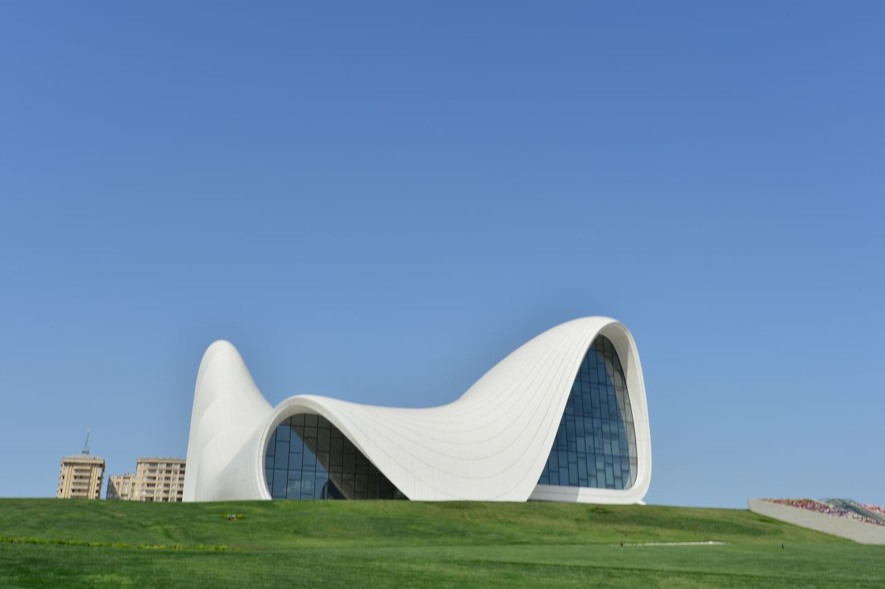 Set to be completed this year, Hadid said she was particularly pleased with the design for the Heydar Aliyev Cultural Center in Azerbaijan.