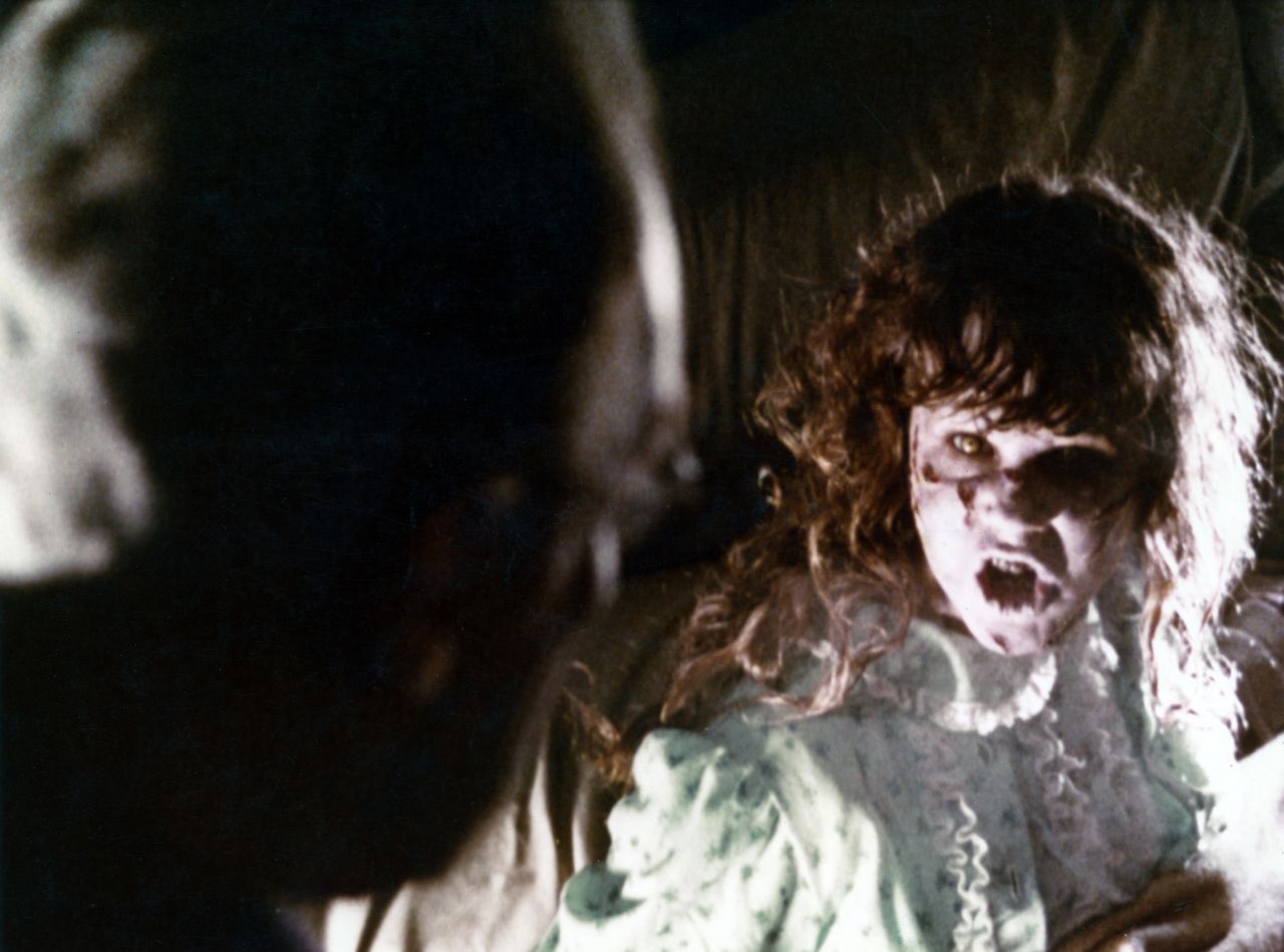 The best-selling novel "The Exorcist," about a possessed child, became the hugely successful 1973 film "The Exorcist," starring Linda Blair. The film, directed by the William Friedkin and starring such notable actors as Ellen Burstyn and Max von Sydow, earned 10 Oscar nominations -- acclaim rare for a horror film.