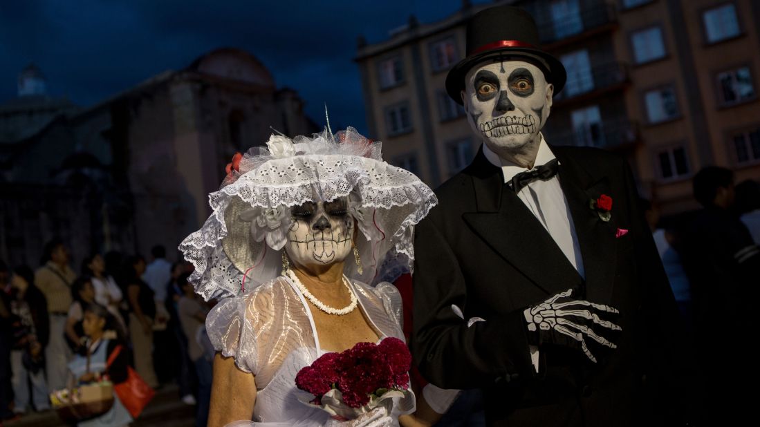 "Over the years, skull face painting has become very popular. It symbolizes the acceptance of death, of the cycle of life," says Cano-Murillo. "When the spirits crossover, you are sending a message that you are celebrating it with them. You are not in fear of death." 