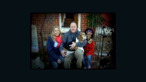 The Watkins family, from left: Kristen, Duane and Chaltu. The family dog, Babs, has passed away since this photo was taken.