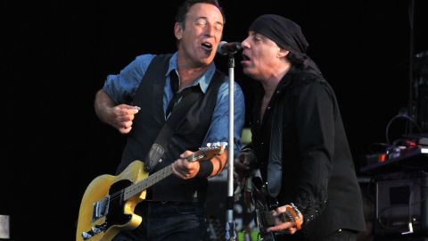 Bruce Springsteen and Steven Van Zandt perform July 14, 2012, in London. 