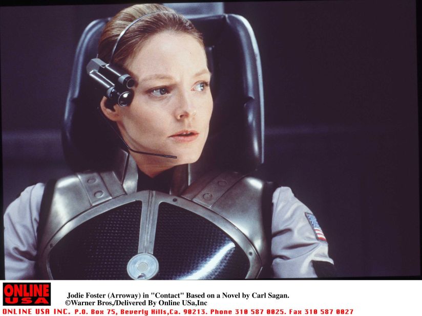 She's not the first female scientist on the big screen. Here, Jodie Foster plays astrophysicist Ellie Arroway in 1997 film "Contact" -- based on the novel by Carl Sagan. 