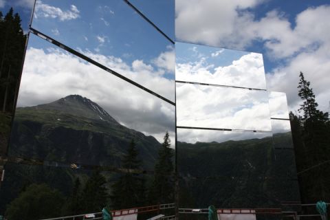 ... of these mirrors. A combined reflective surface of 50 square meters now beams sunlight into the town.
