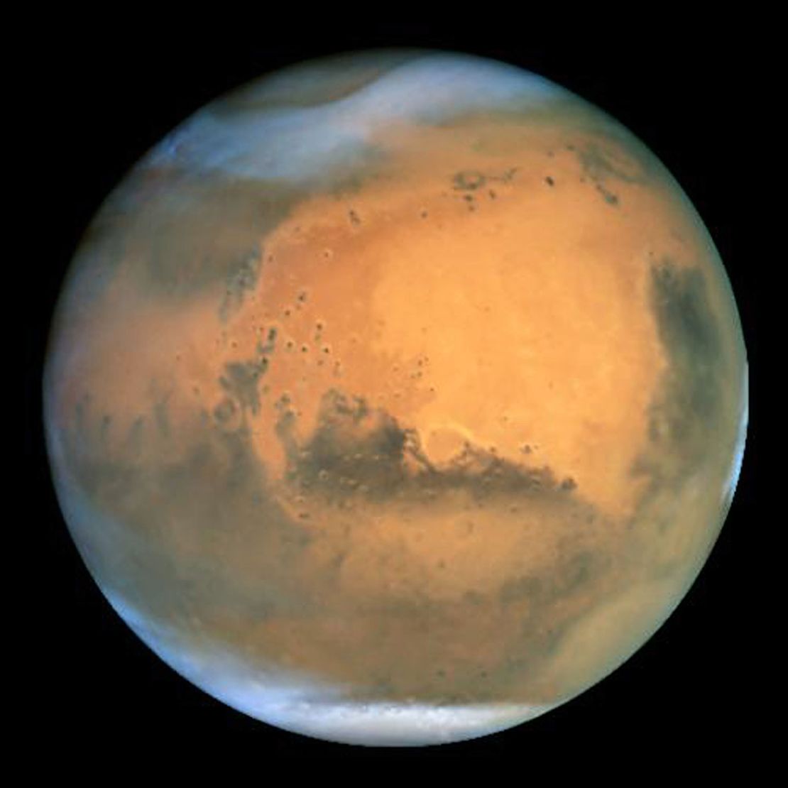 NASA's Earth-orbiting Hubble Space Telescope took this picture of Mars in 2003.